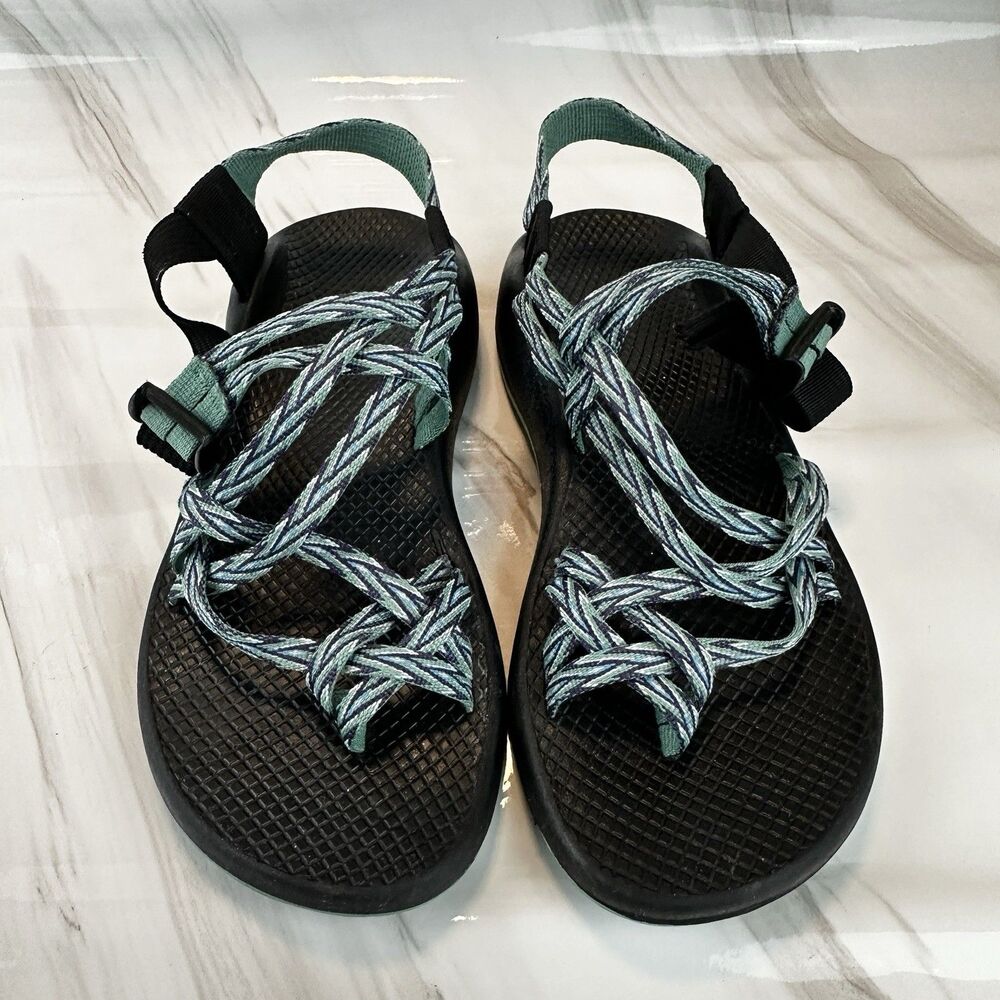 Chaco ZX2 Ecotread Dagger Teal Classic Blue Athletic Strappy Sandal Women's Sz 8